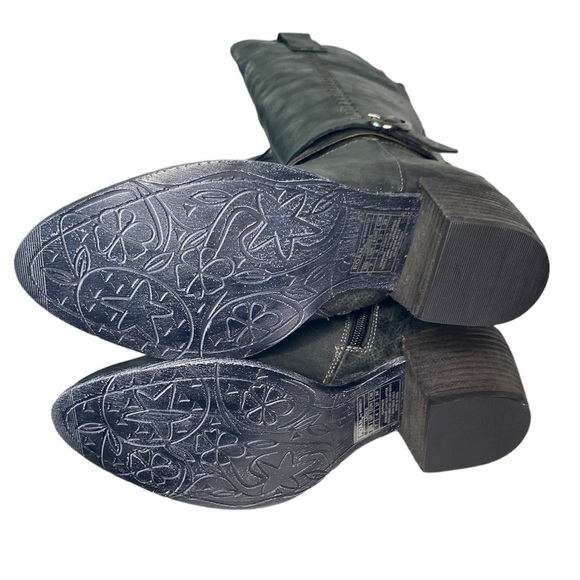 Roan by BedStu Garner Gray Leather Riding Boots Size 7 - Picture 9 of 15